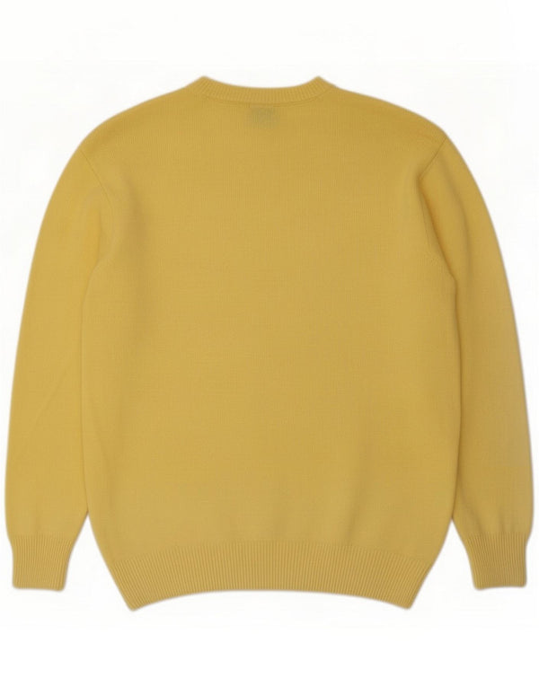 Trussardi Pull col rond homme XL Jaune