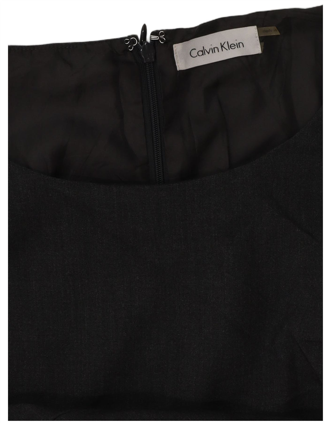 CALVIN KLEIN Robe fourreau pour femme UK 16 Large Gris