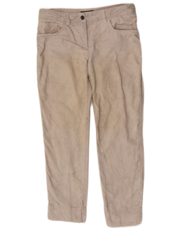 Dolce & Gabbana Pantalon fuselé en velours côtelé pour femme IT 42 Medium W28 L27 Beige