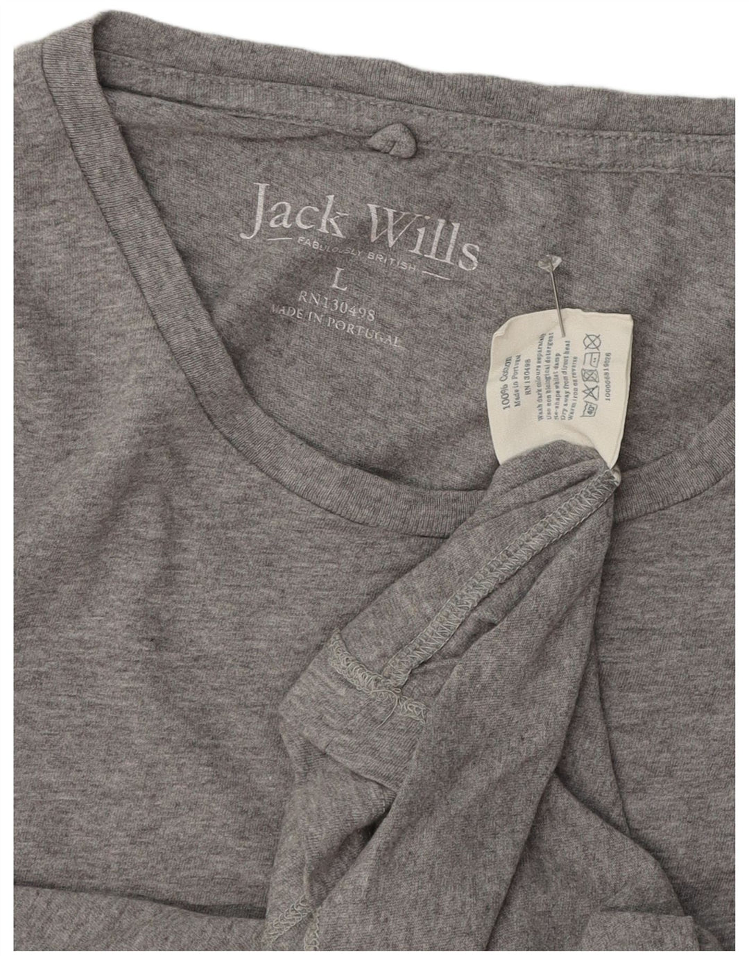 Jack Wills T-Shirt Homme Haut Large Gris Coton