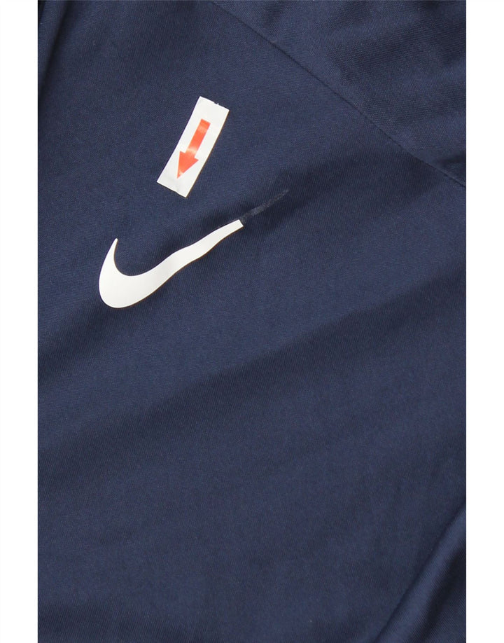 Haut Nike Dri Fit à manches longues pour homme, bleu marine moyen