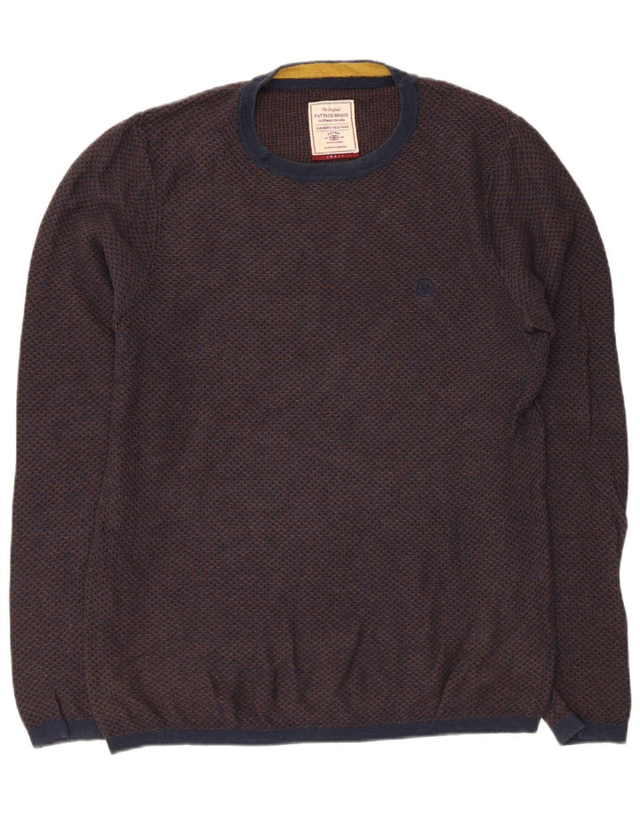 Fat Face Pull ras du cou pour homme en coton bleu marine Taille S