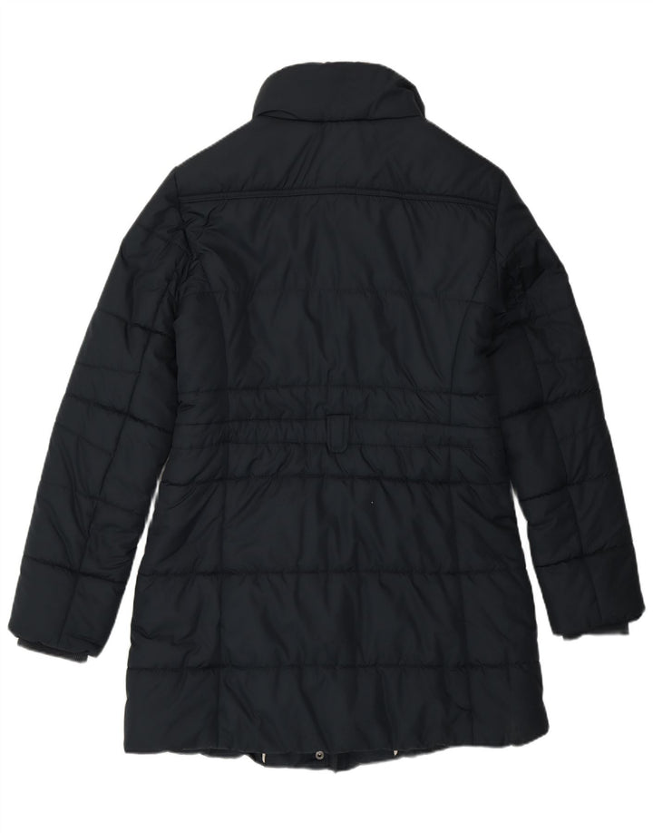 Esprit Manteau Rembourré Femme UK 14 Large Bleu Marine Polyester