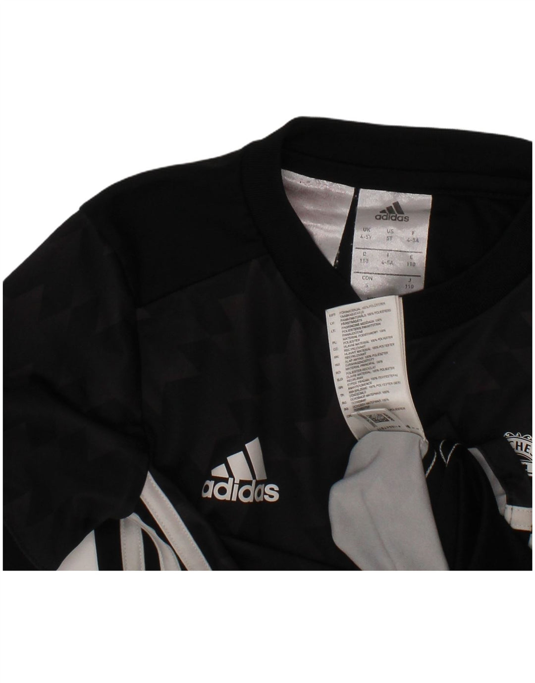 ADIDAS T-shirt graphique Manchester United pour garçon 4-5 ans Noir