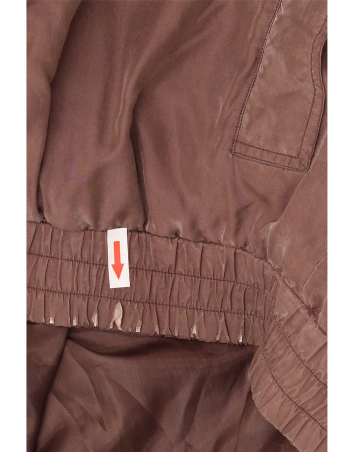 Brugi Veste Bomber Homme UK 38 Soie Marron Moyen
