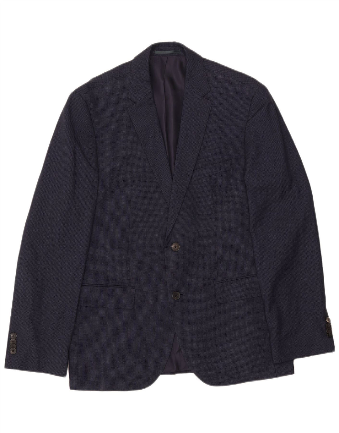 HUGO BOSS Veste Blazer 2 Boutons Homme IT 50 Large Bleu Marine