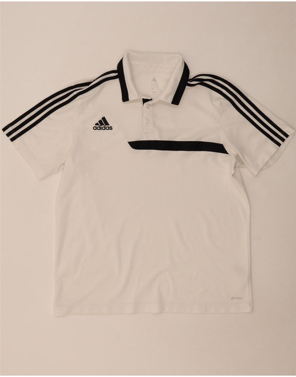 ADIDAS Polo Climalite XL Homme Blanc Colorblock Polyester
