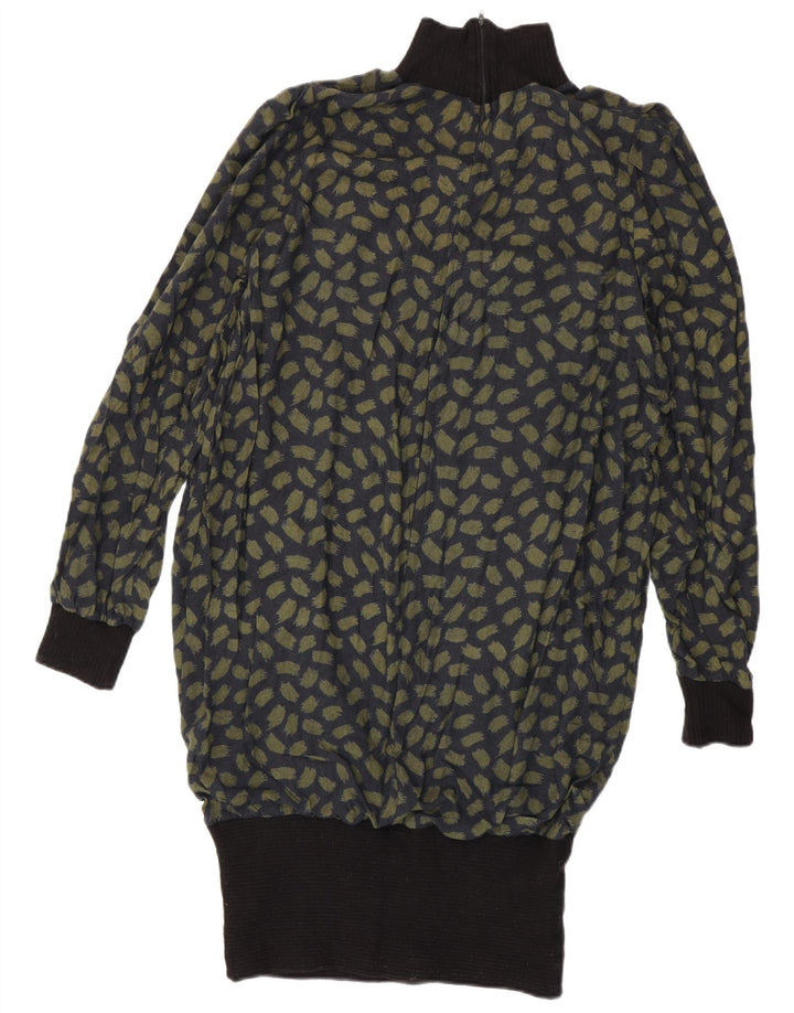 AVEDON Robe pull à manches longues à motif abstrait pour femme IT 48 XL Bleu marine