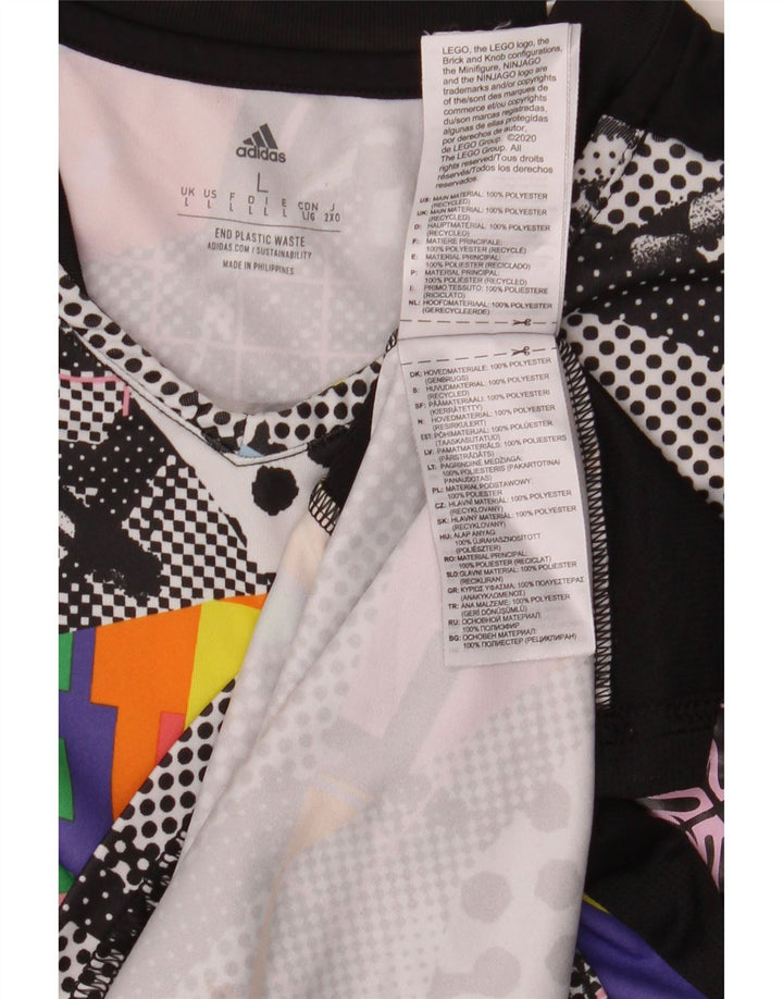 Adidas Homme Graphic T-Shirt Top Large Multicolore