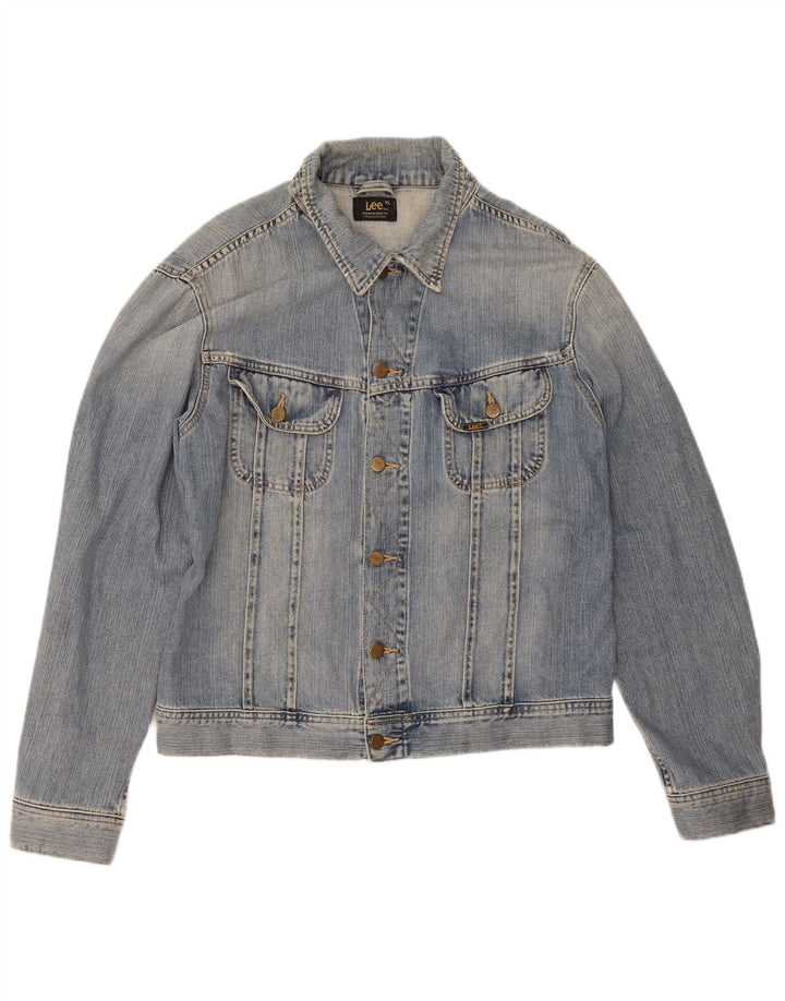 Lee Veste en Jean Homme UK 42 XL Bleu Coton