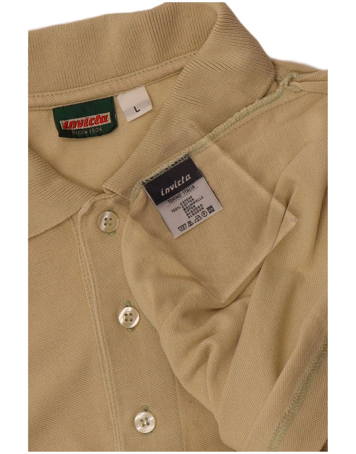 INVICTA Polo Homme Grand Coton Beige