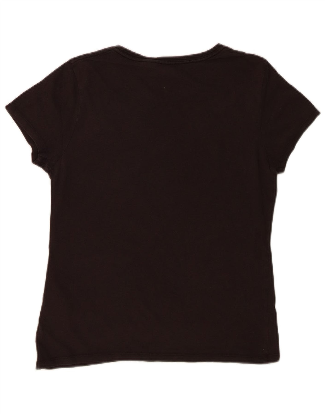 LEVI'S Womens Graphic T-Shirt Top UK 12 Medium Black Cotton