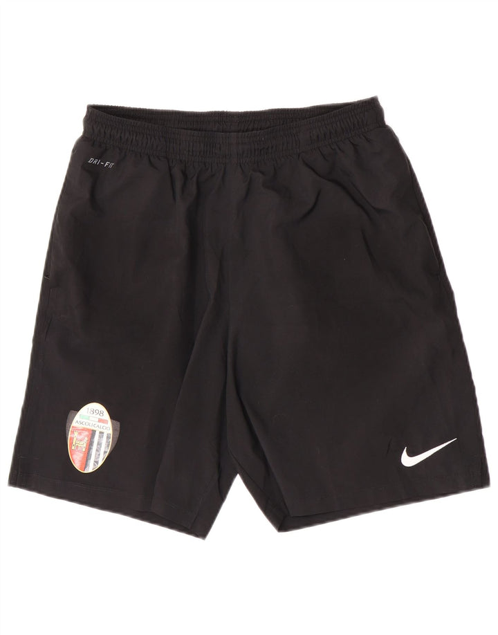Nike Ascoli Calcio 1898 Short de sport pour homme Taille L Noir Polyester