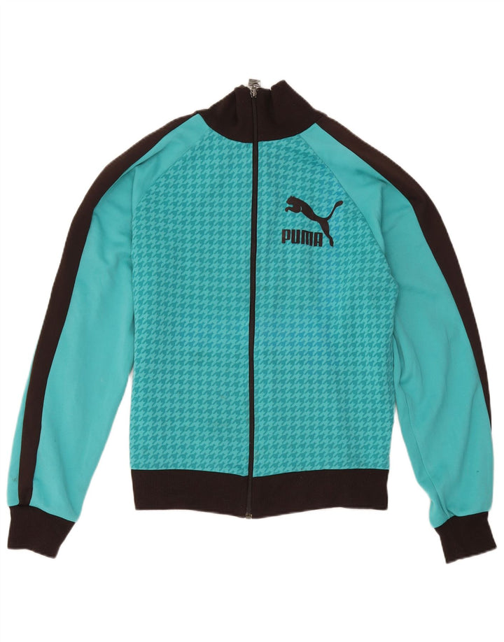 Puma Veste de Survêtement Graphique Homme Bleu Moyen Polyester Colorblock