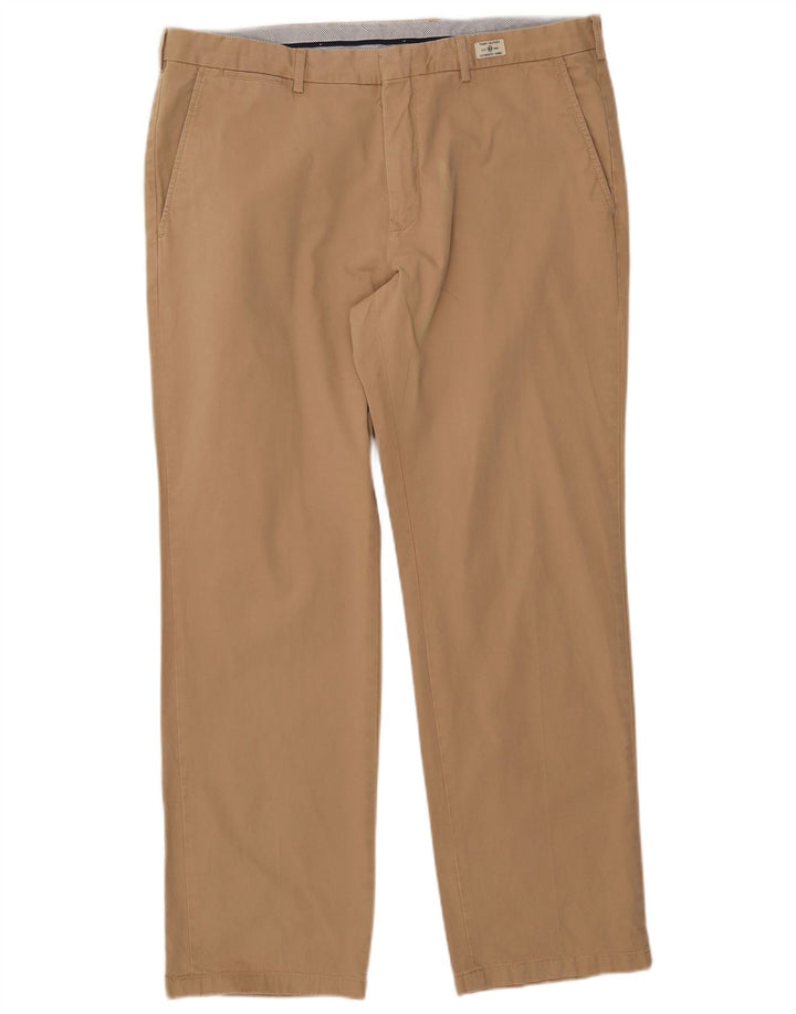 TOMMY HILFIGER Pantalon Chino Droit Homme W38 L32 Beige Coton