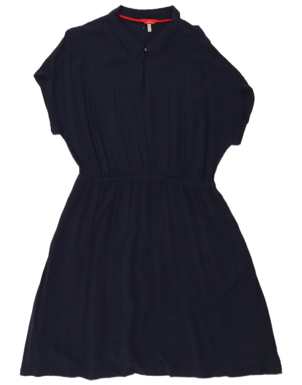 Joules Robe trapèze pour femme UK 18 XL Bleu marine Viscose