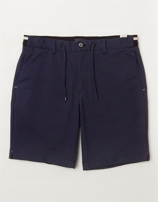 Zara Short Chino Homme Medium W31 Bleu Marine Polyester