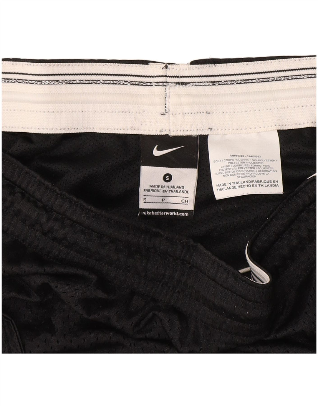 NIKE Short de sport pour femme UK 10 Petit Noir Polyester