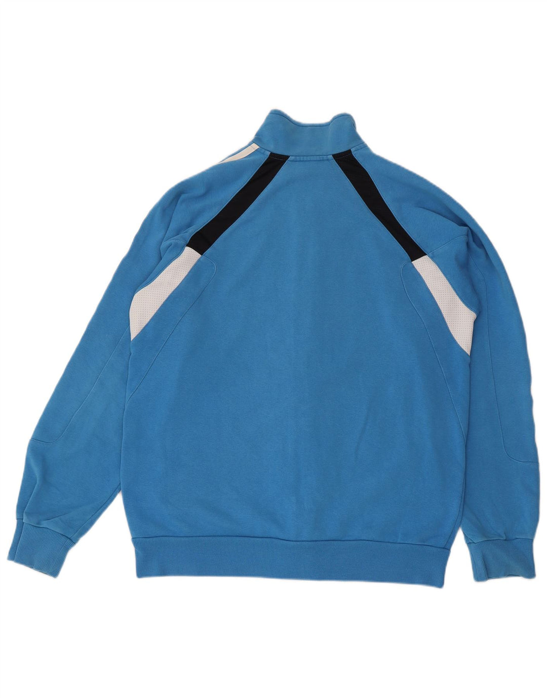 ADIDAS Veste de survêtement pour homme UK 40/42 Bleu moyen Colourblock Coton