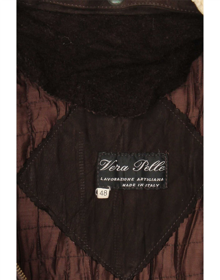 Lavorazione Artigiana Veste en Cuir Homme IT 48 Marron Moyen