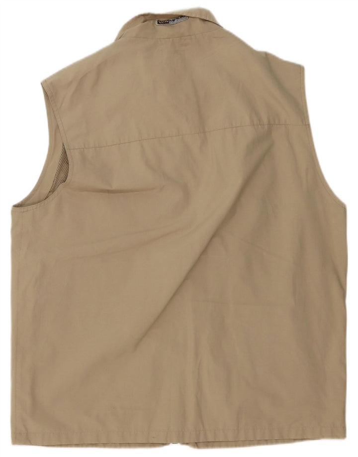 Wampum Gilet utilitaire pour homme UK 42 XL Beige Polyester