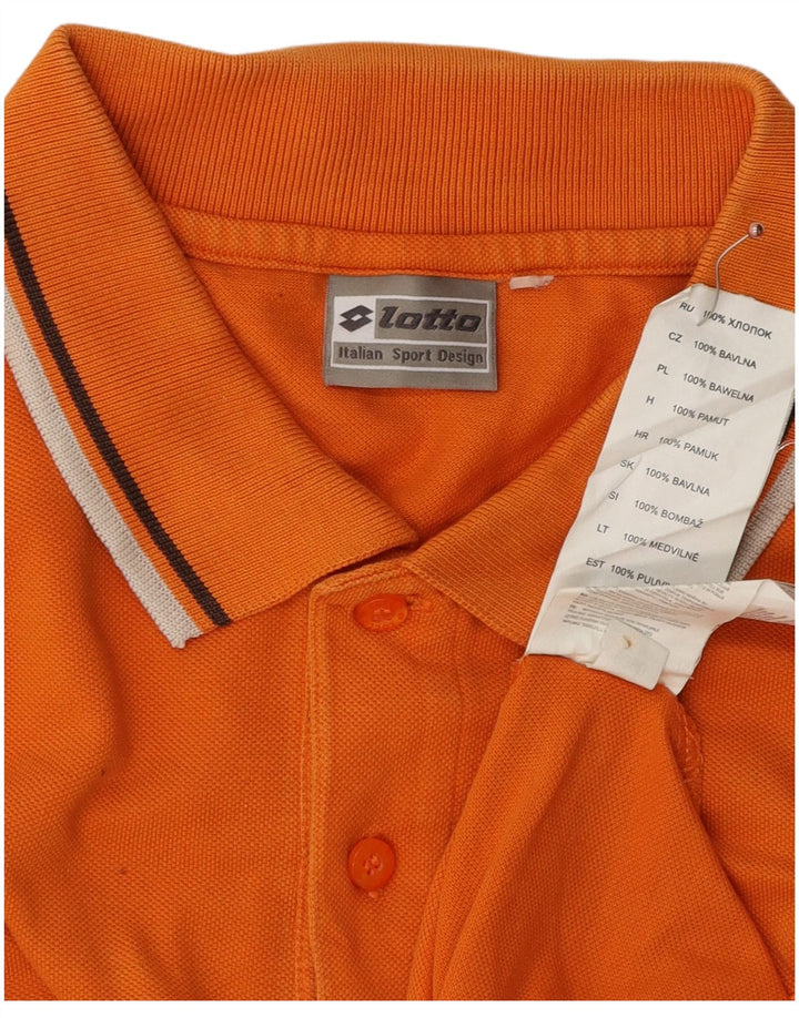 LOTTO Polo Homme Grand Orange Coton