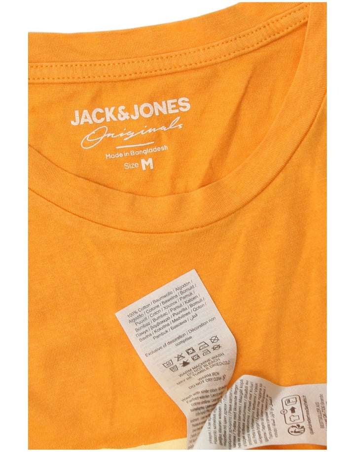Jack & Jones T-Shirt Graphique Homme Orange Moyen Coton