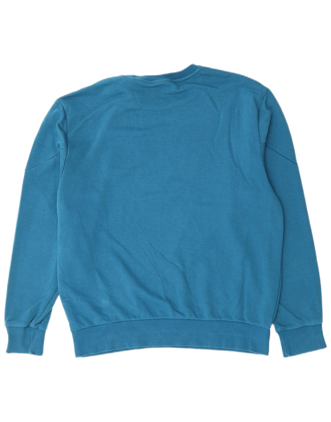 PUMA Sweat-shirt pour homme en coton color block Bleu Taille L