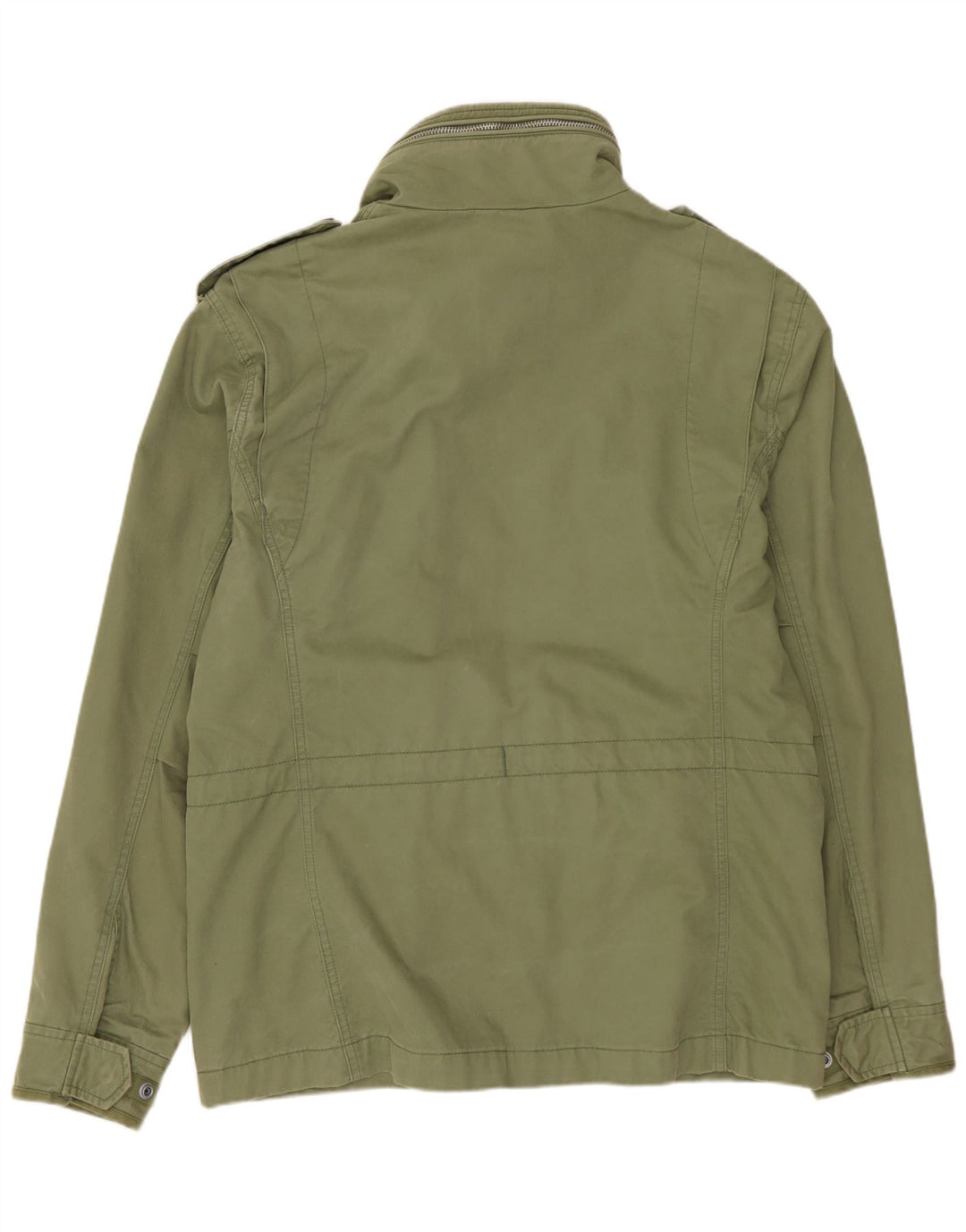 SUPERDRY Veste Militaire Homme UK 40 Large Vert Coton
