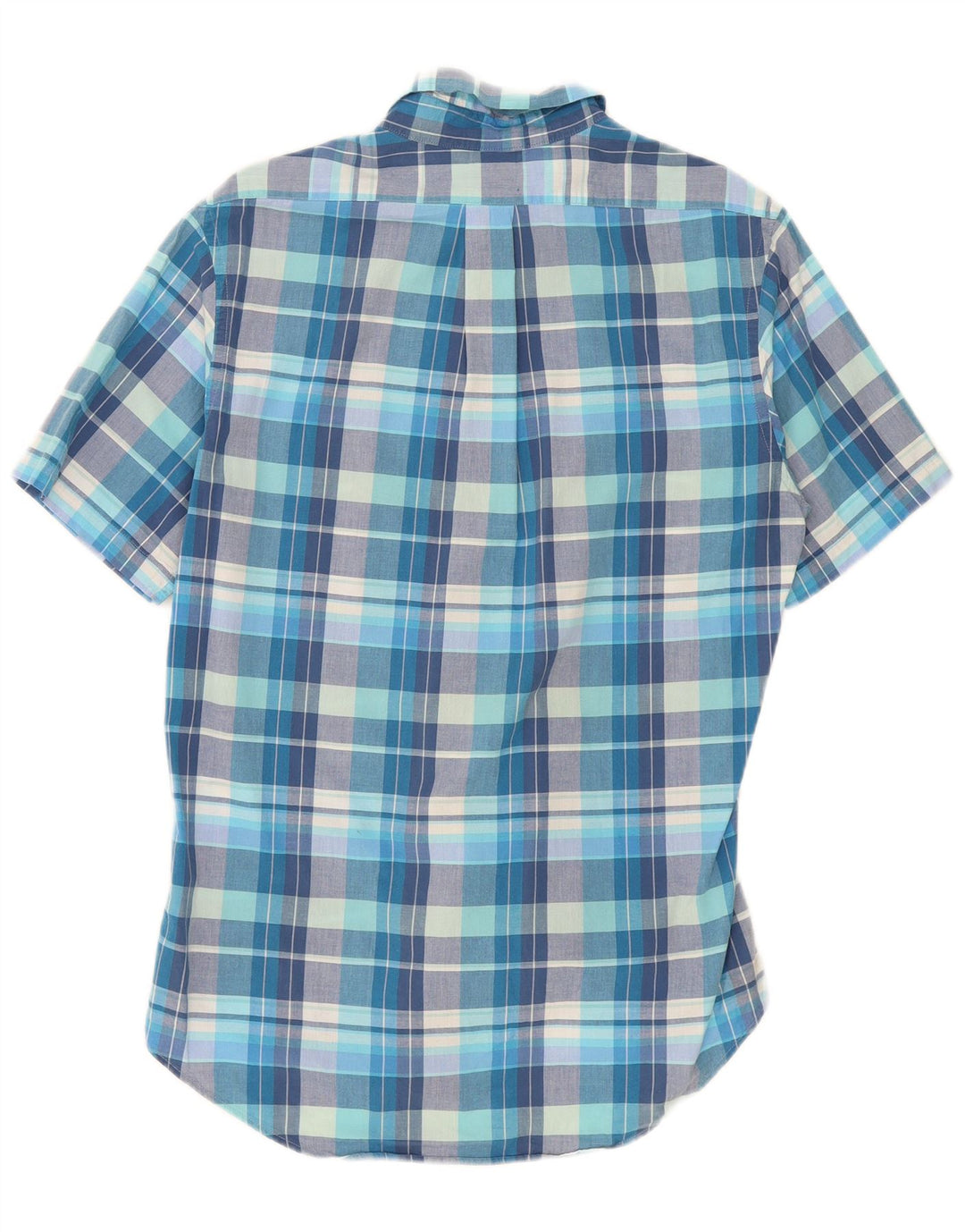 Brooks Brothers Chemise à manches courtes Regent pour homme en coton à carreaux bleu moyen
