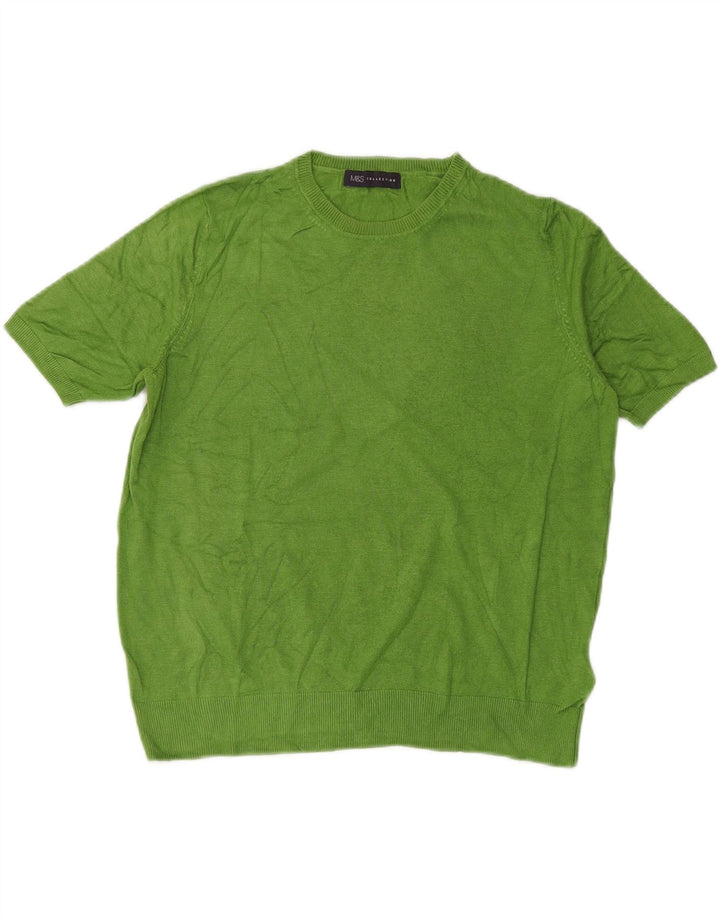 Marks & Spencer Pull ras du cou pour femme UK 14 Vert moyen