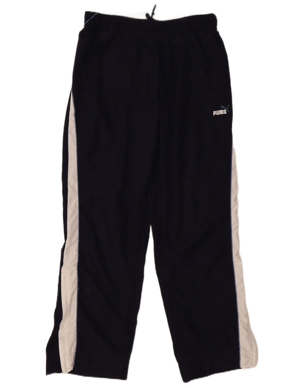 Puma Pantalon de survêtement pour homme Large Bleu marine Colorblock Polyester Sports