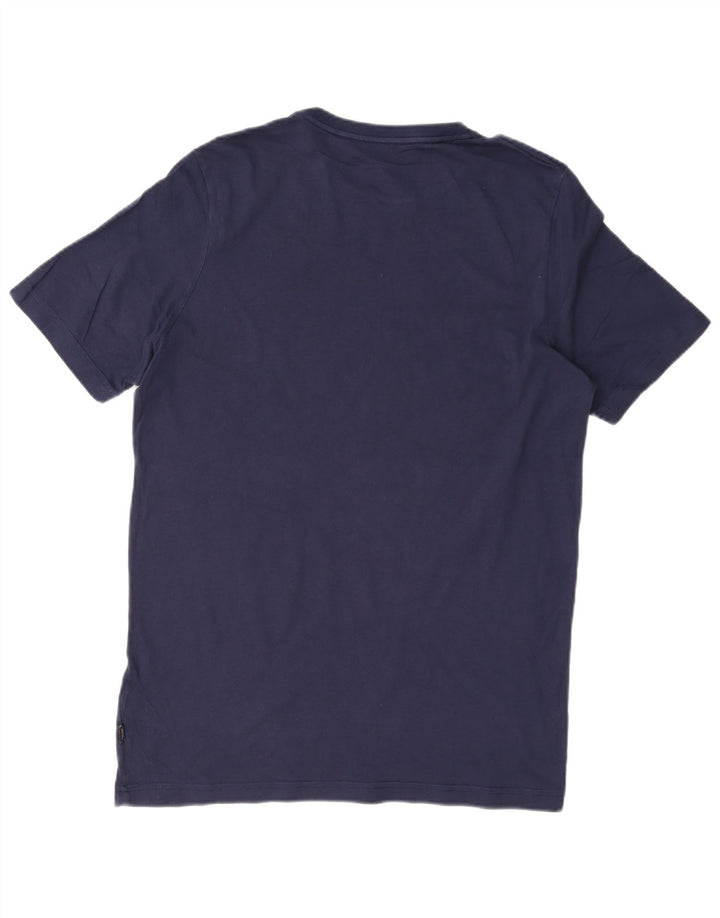 Puma T-Shirt Graphique Homme Bleu Marine Moyen Coton