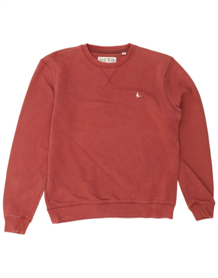 Jack Wills Sweat-shirt pour homme en coton bordeaux moyen