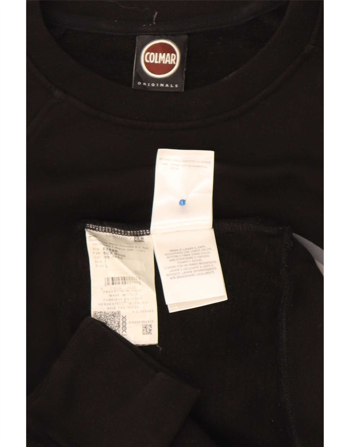 Colmar Homme Sweat Graphique Pull Large Noir Coton