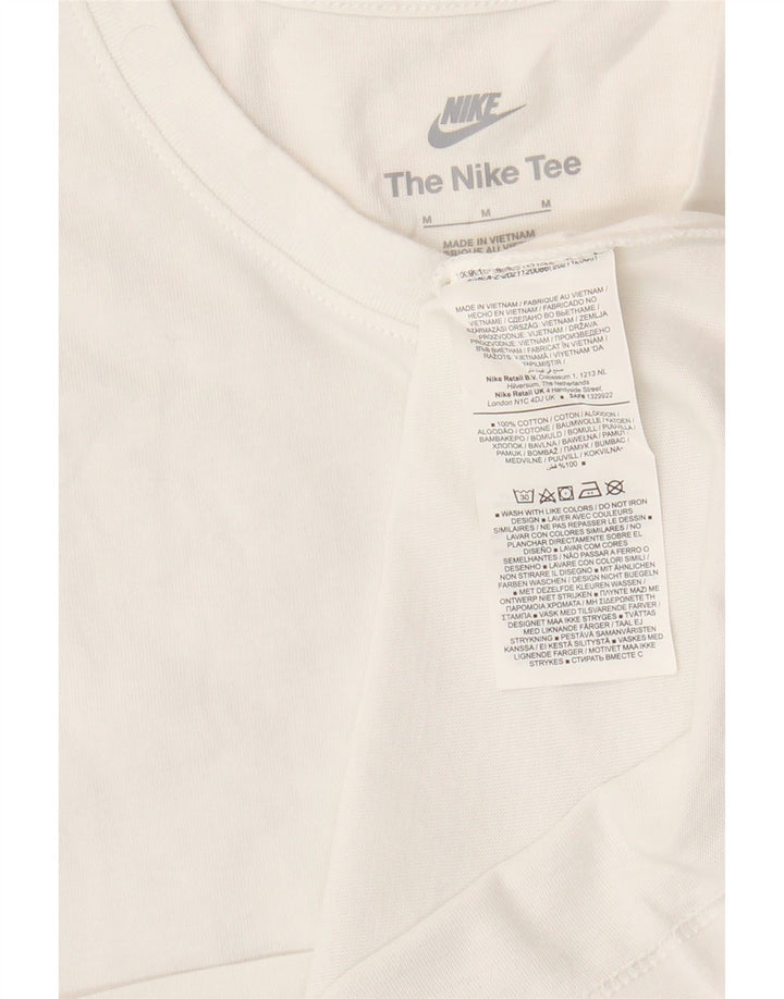NIKE T-Shirt Homme Blanc Moyen Coton