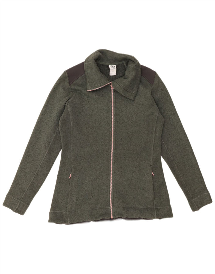 HELLY HANSEN Veste de survêtement pour femme UK 16 Large Vert Colourblock