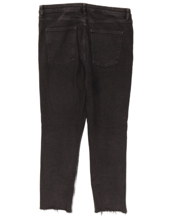 Zara Jean skinny court pour femme EU 44 XL W34 L26 Noir