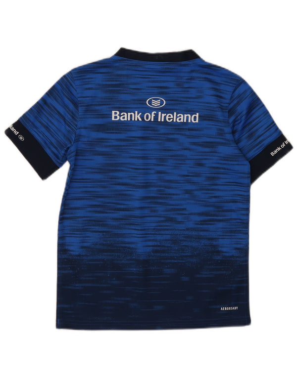Adidas Garçons Leinster Rugby Graphic T-Shirt Top 11-12 ans Bleu Colorblock