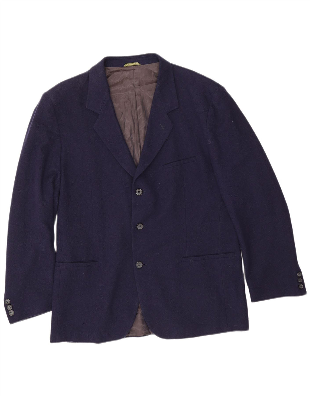 Roccobarocco Veste blazer à 3 boutons pour homme UK 40 Large Bleu marine