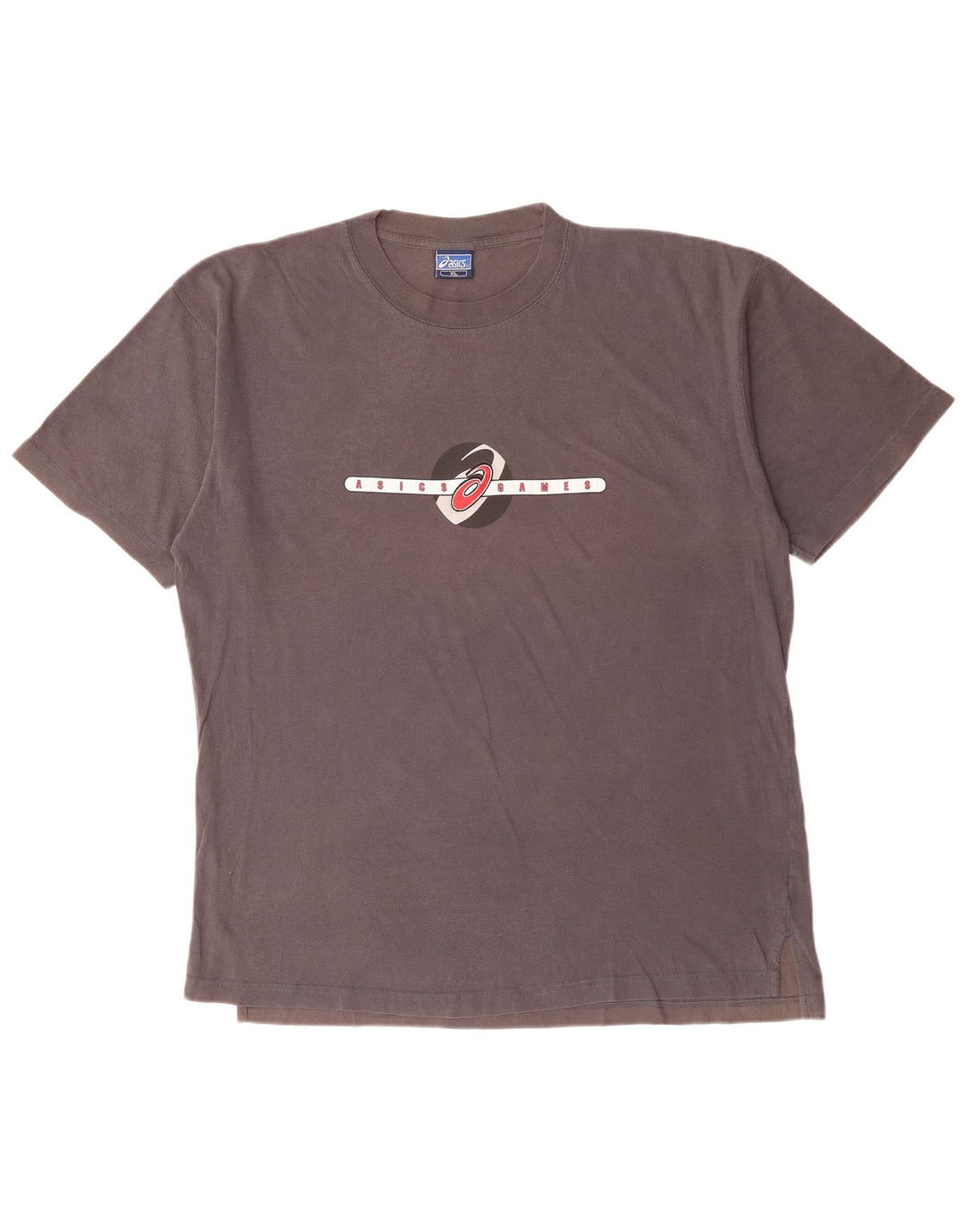 Asics T-Shirt Graphique Homme XL Gris Coton