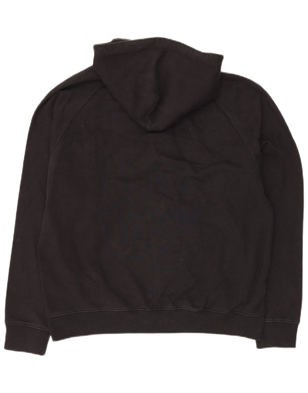 Nike Pull à capuche graphique avec col zippé pour homme - Grand color block noir