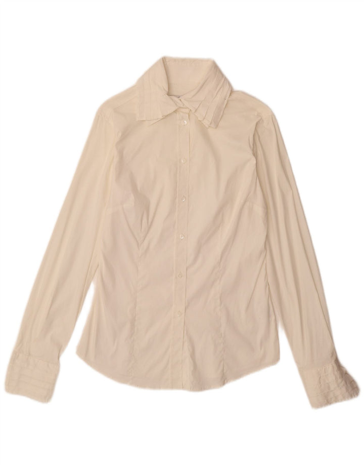 Gant Chemise Femme UK 12 Medium Off White Coton