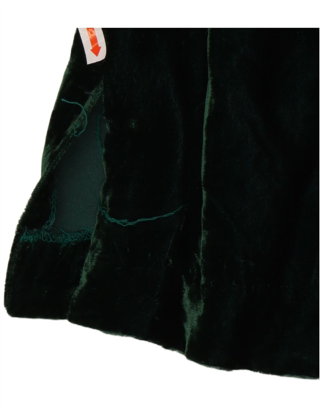 VINTAGE Chemise pull en velours femme US 8 Vert moyen