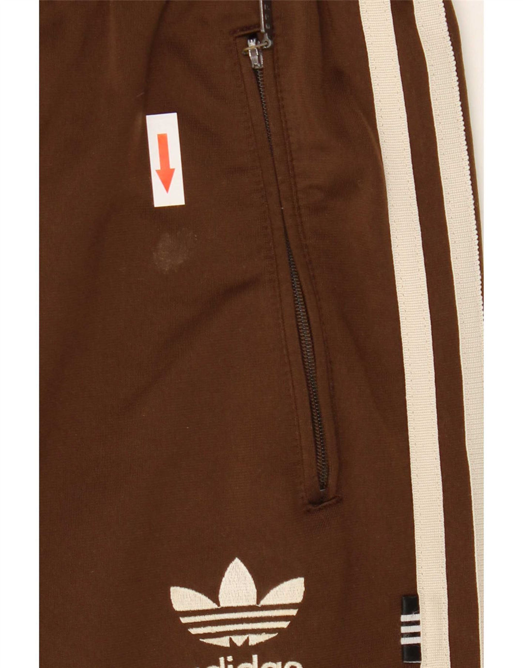 Adidas Pantalon de survêtement pour homme UK 38/40 Marron moyen Polyester