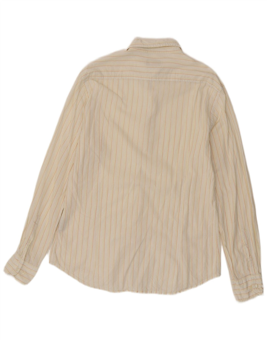 Kappa Chemise Homme XL Coton Rayé Blanc Cassé