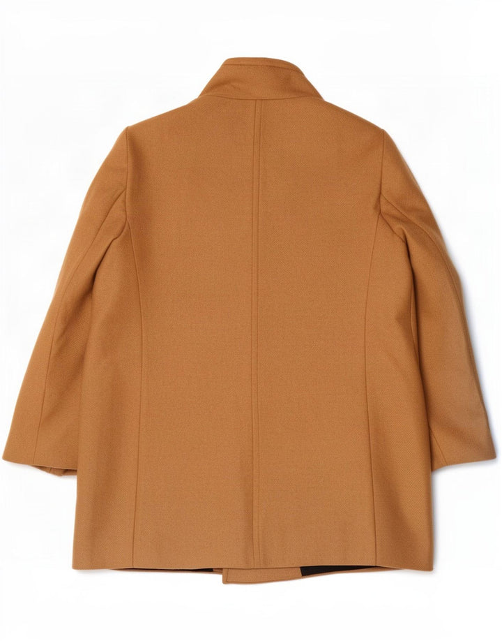 Zara Caban Femme UK 20 2XL Laine Beige