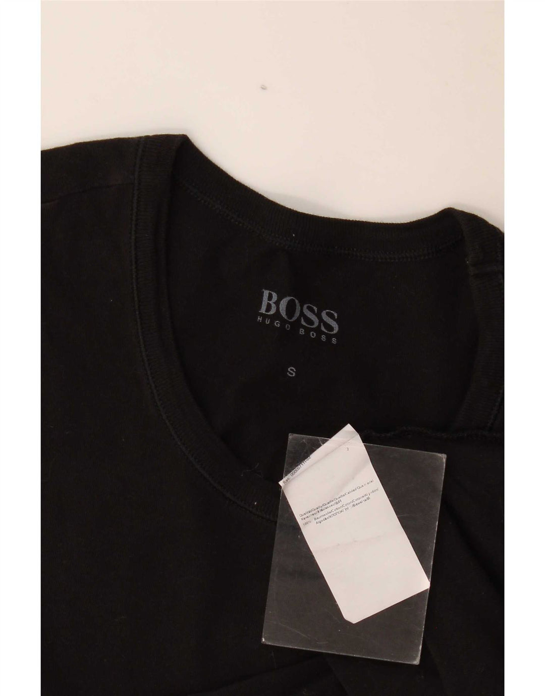 Hugo Boss Hommes T-Shirt Top Petit Noir Coton