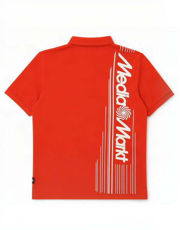 Adidas Polo graphique pour femme UK 18 XL Rouge à fines rayures Polyester
