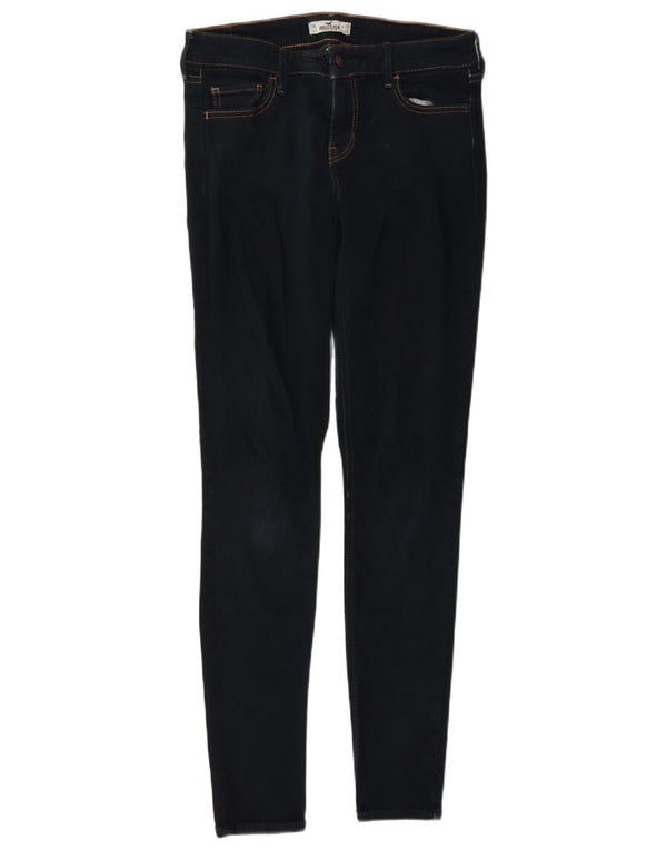 Hollister Jean skinny pour femme US 7 Medium W28 L31 Bleu marine Coton